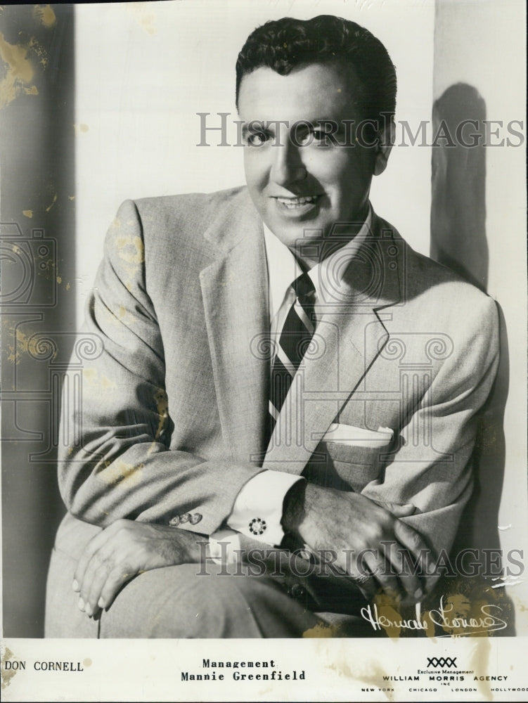 1954 Press Photo Don Cornell,singer - Historic Images