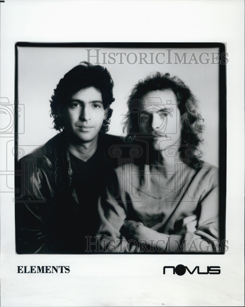 Press Photo Musical duo Elements - Historic Images