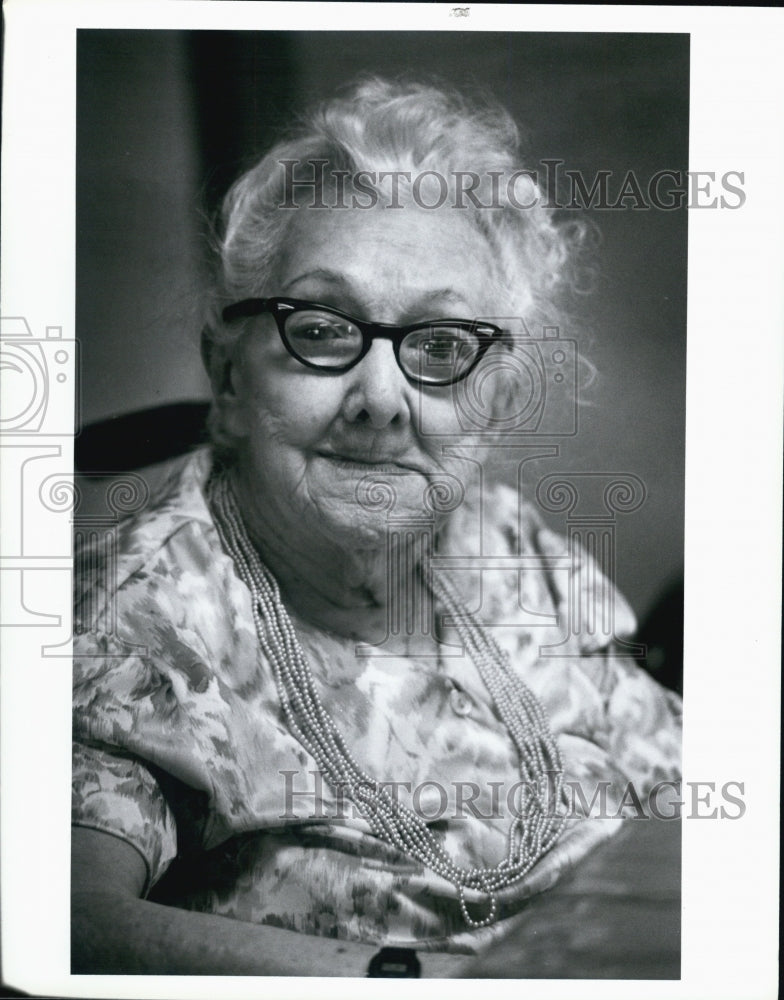 1991 Press Photo Alice Stacey Celebrates 92nd Birthday - Historic Images