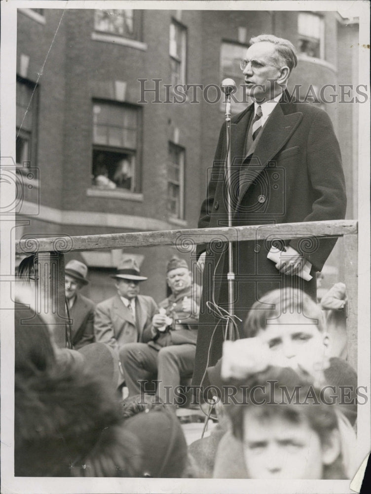 1944 Congressman John McCormack  Speaking On Harrison Avenue - Historic Images