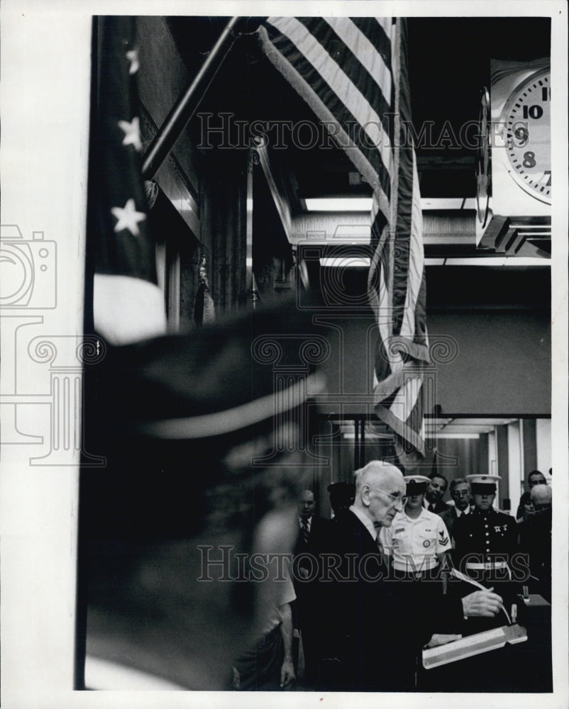 1977 Press Photo John McCormack Retired Speaker of US House of Representatives - Historic Images