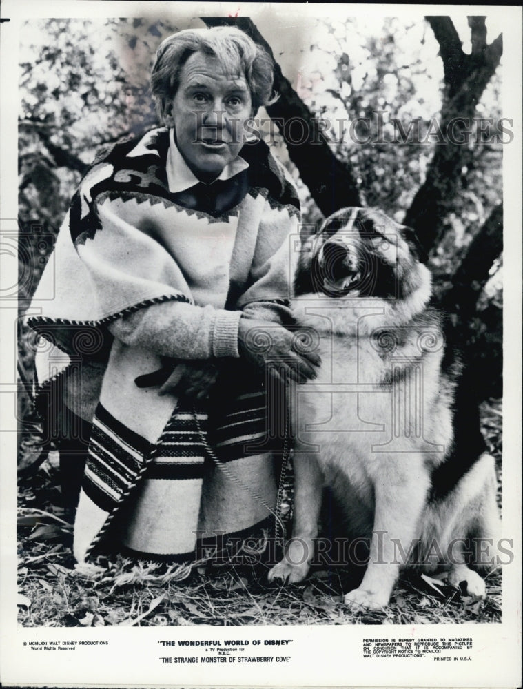 1972 Press Photo Burgess Meredith in &quot;The Strange Monster of Strawberry Cove&quot; - Historic Images