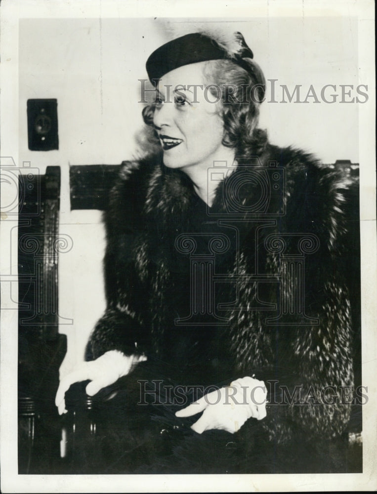 1938 Press Photo Edna Clasky Dunham Plant after winning her divorce - Historic Images