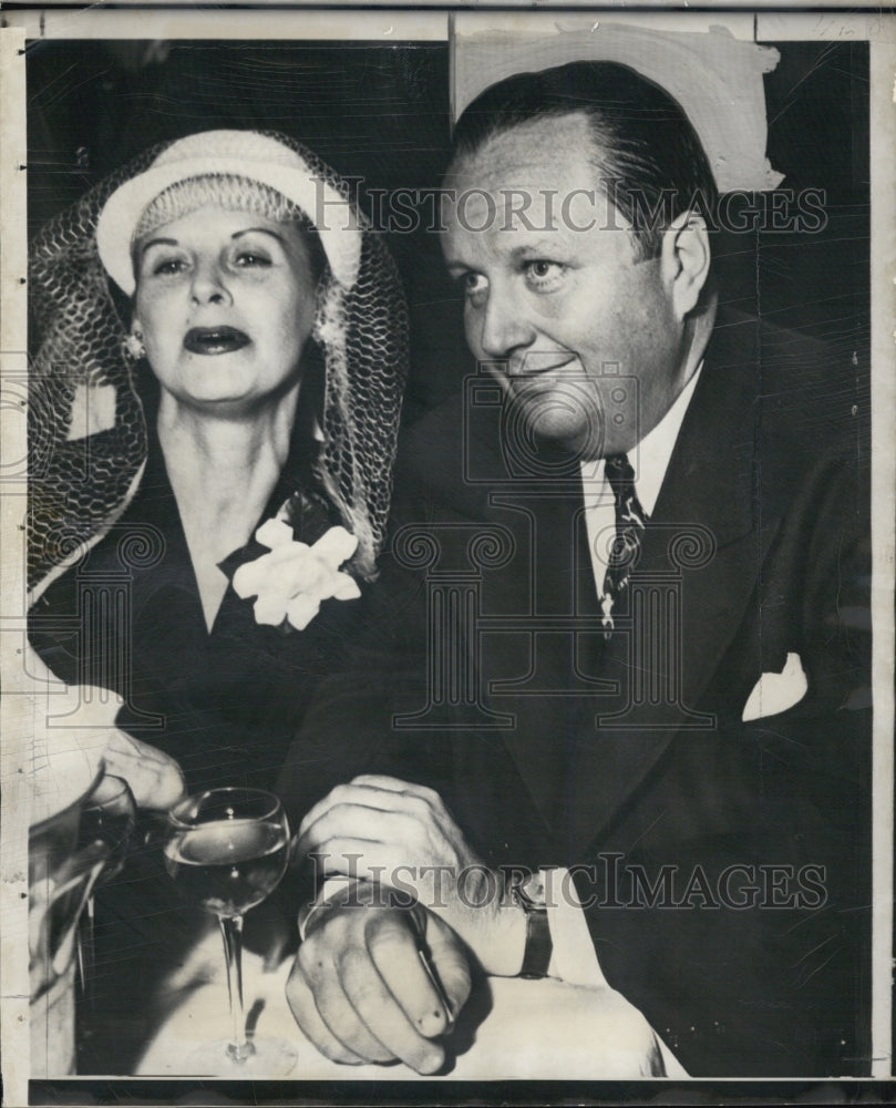 1951 Press Photo George Hearst and Sandra Rambeau - Historic Images