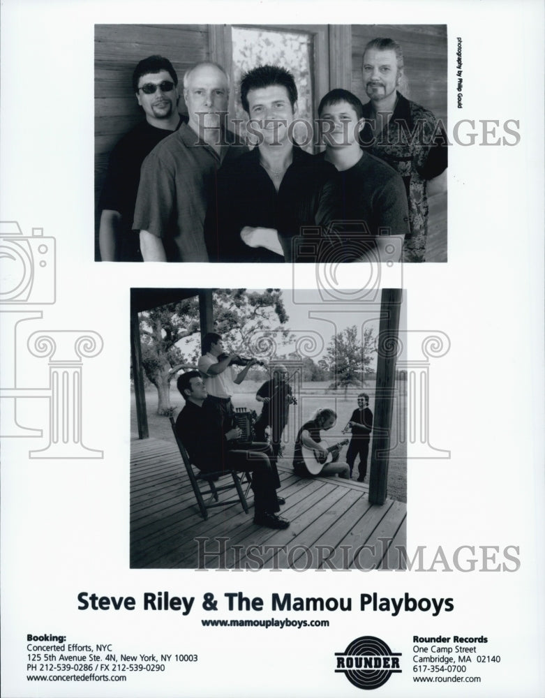 Press Photo Steve Riley &amp; The Mamous Playboys, a Cajun band southern Louisiana. - Historic Images