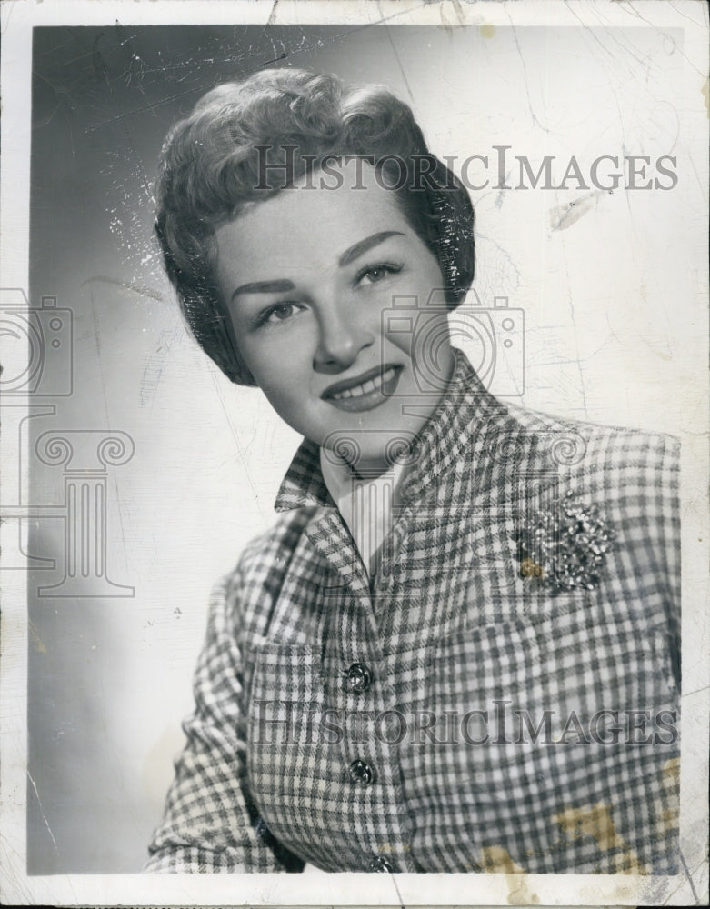 1954 Press Photo Jo Stafford American singer of traditional pop music and jazz. - Historic Images