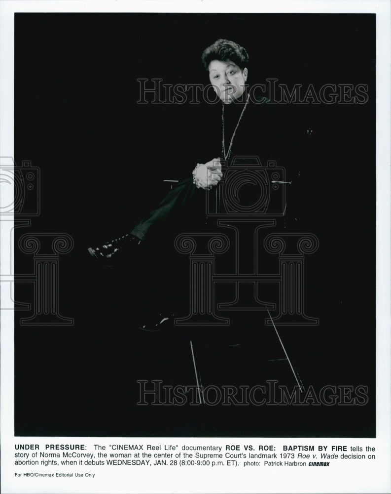 1998 Press Photo Norman McCorvey better known by the legal pseudonym. - Historic Images