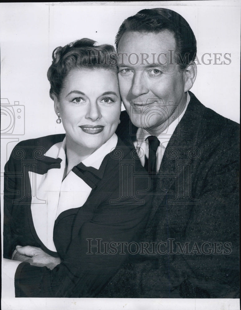 1955 Press Photo Irene Harvey & Dick Forau - Historic Images