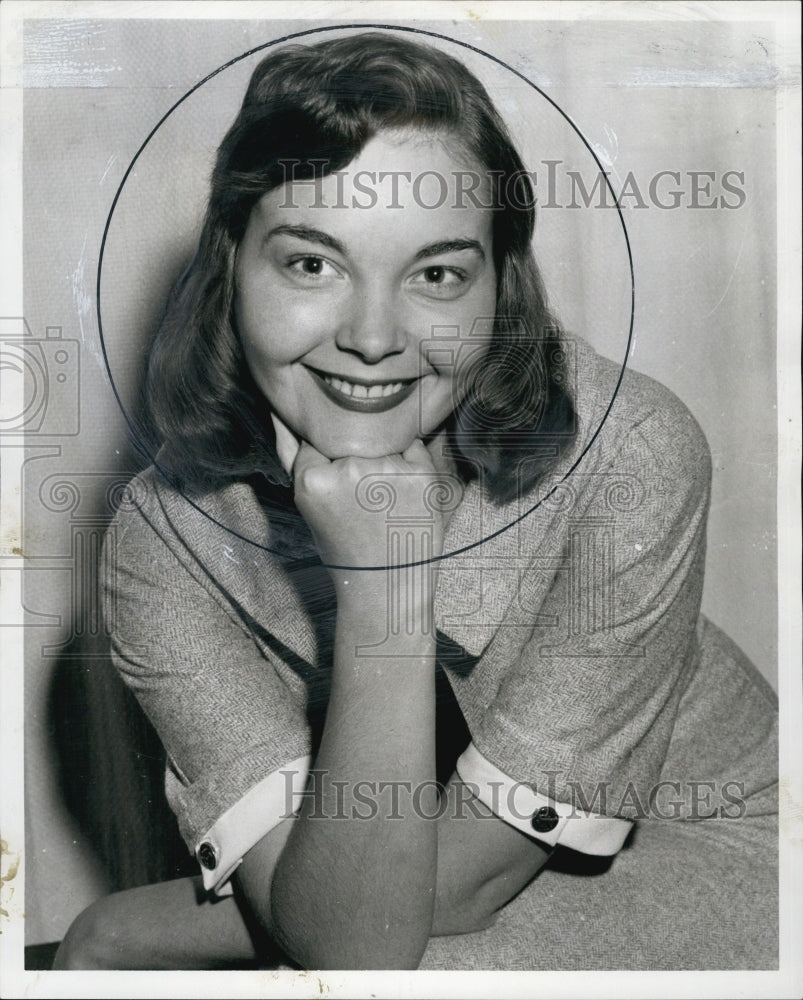 1958 Press Photo Lorna Hertzberg, Photo Queen of Northeastern University - Historic Images