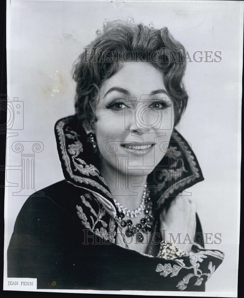1967 Press Photo Soprano Jean Fenn in "Tosca" - Historic Images