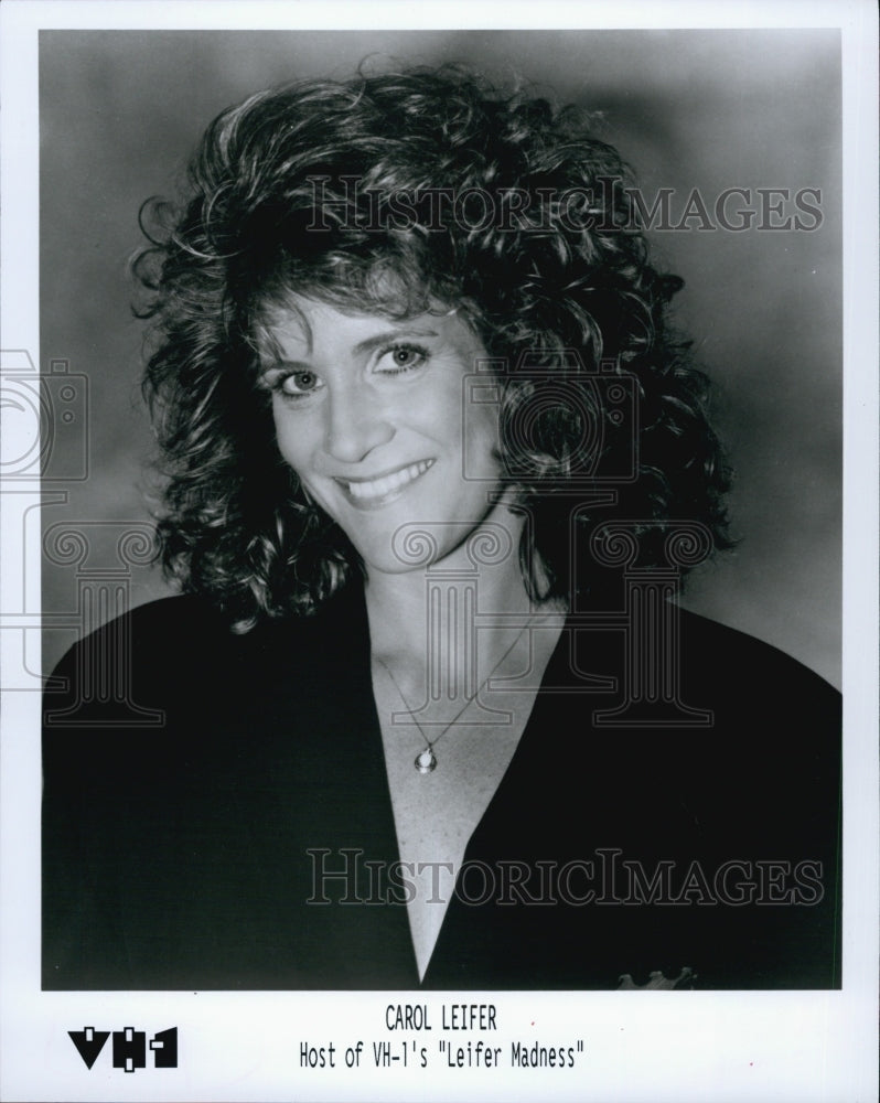 1989 Press Photo Comedienne Carol Leifer on VH1 - Historic Images