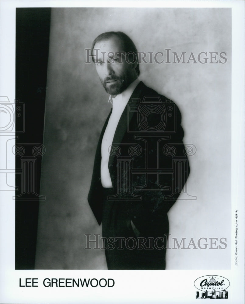 Press Photo Lee Greenwood - Historic Images