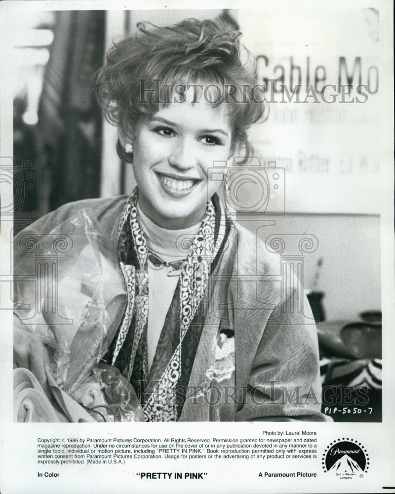 Press Photo Molly Ringwald, American Actress. - Historic Images