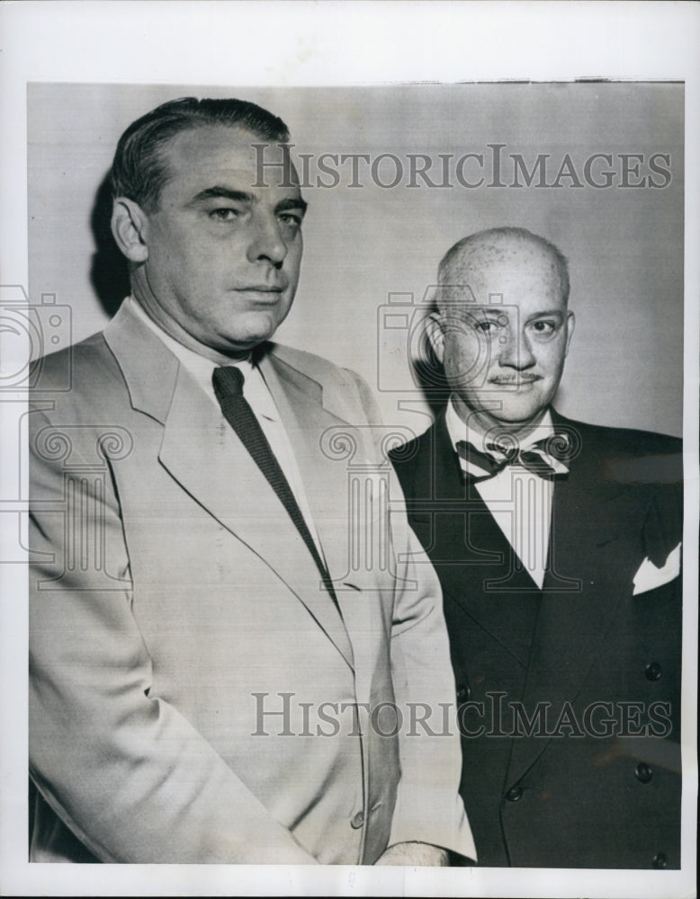 1949 Press Photo Ap correspondent Clark Lee &amp; Harry Brundidge - Historic Images