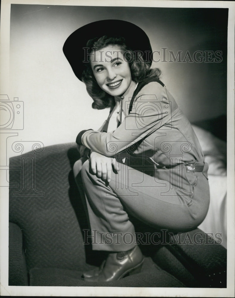 1950 Press Photo Barbara Stanley on "Gene Autry Show" - Historic Images
