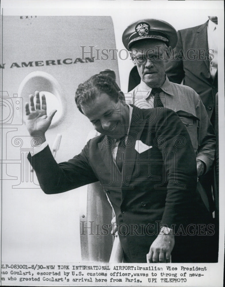 1961 Press Photo Brazilian Vice President Joao Goulart - Historic Images