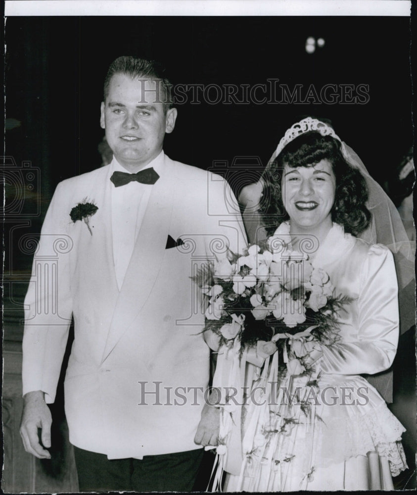 1953 Press Photo Korean POW Donald LeGay weds Constance Martin - Historic Images