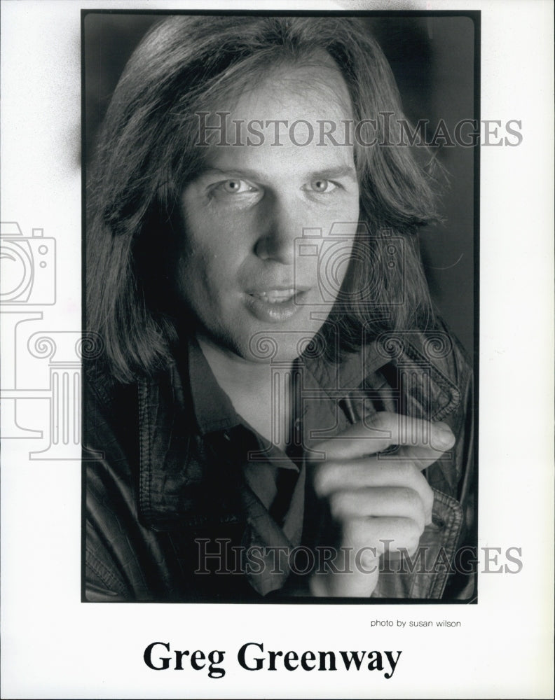 1992 Press Photo Greg Greenway, American folk singer/songwriter. - Historic Images