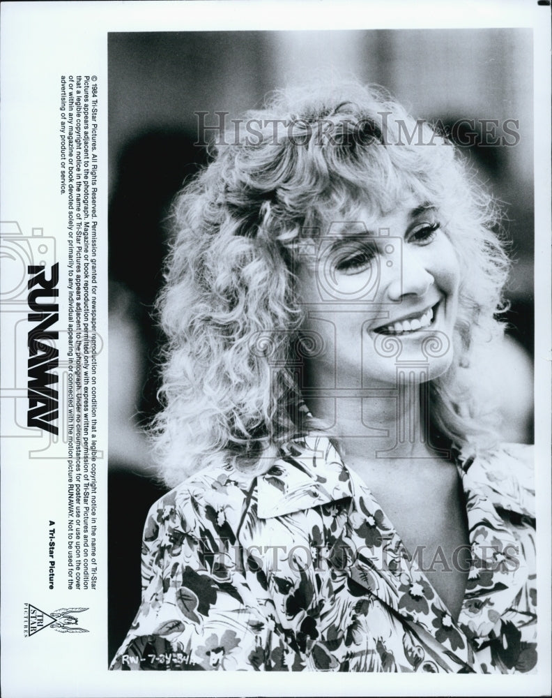 1984 Press Photo Actress Cynthia rhodes in "Runaway" - Historic Images