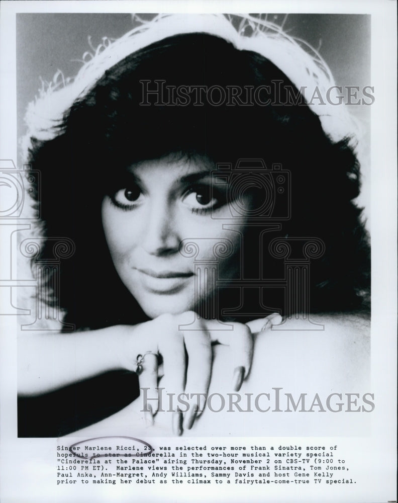 1978 Press Photo Singer Marlene Ricci - Historic Images