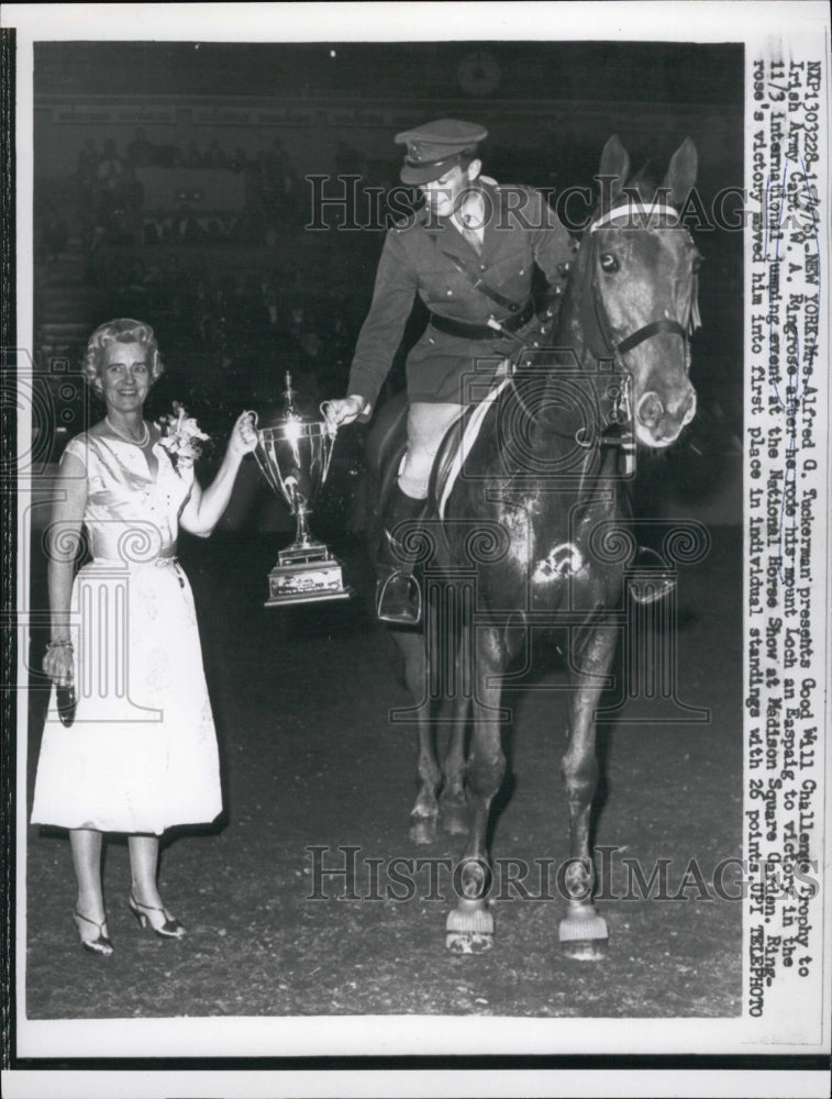 1961 Mrs. Alfred G. Tuckerman and Good Will Challenge Trophy - Historic Images