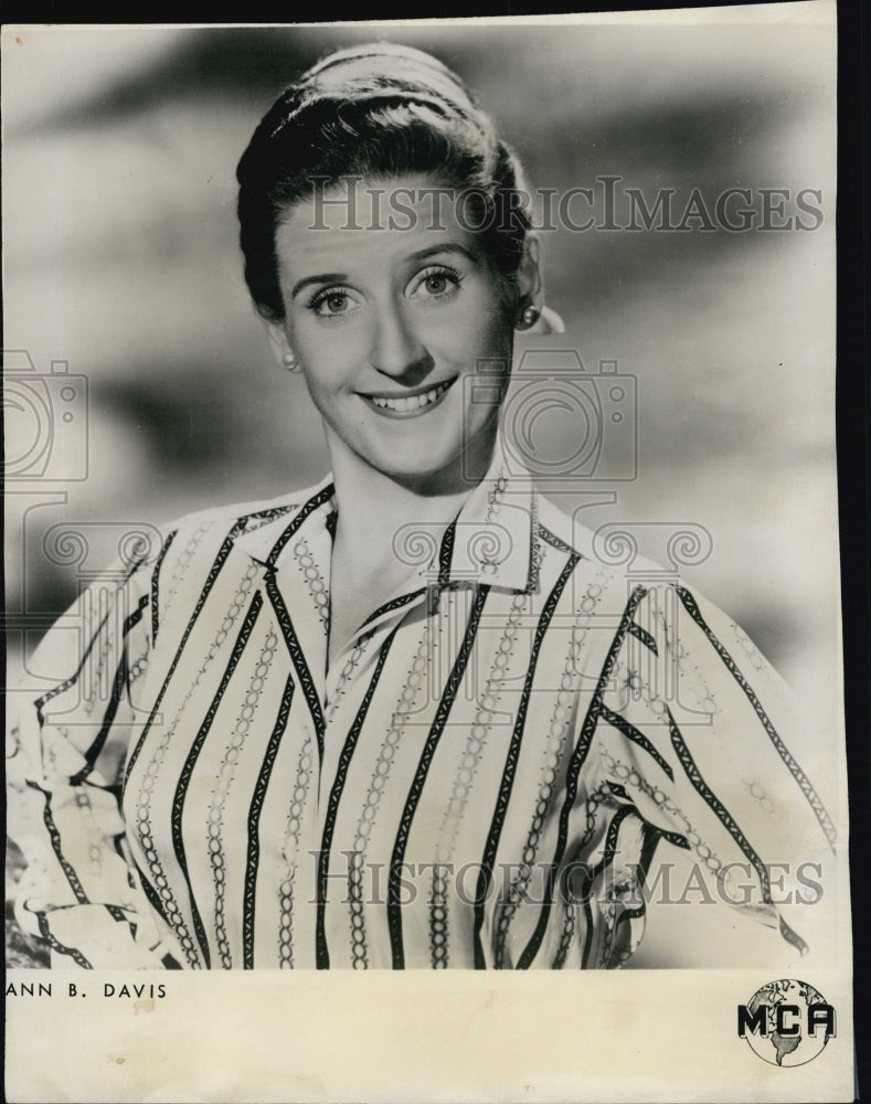 1960 Press Photo Ann Davis American television actress. - Historic Images