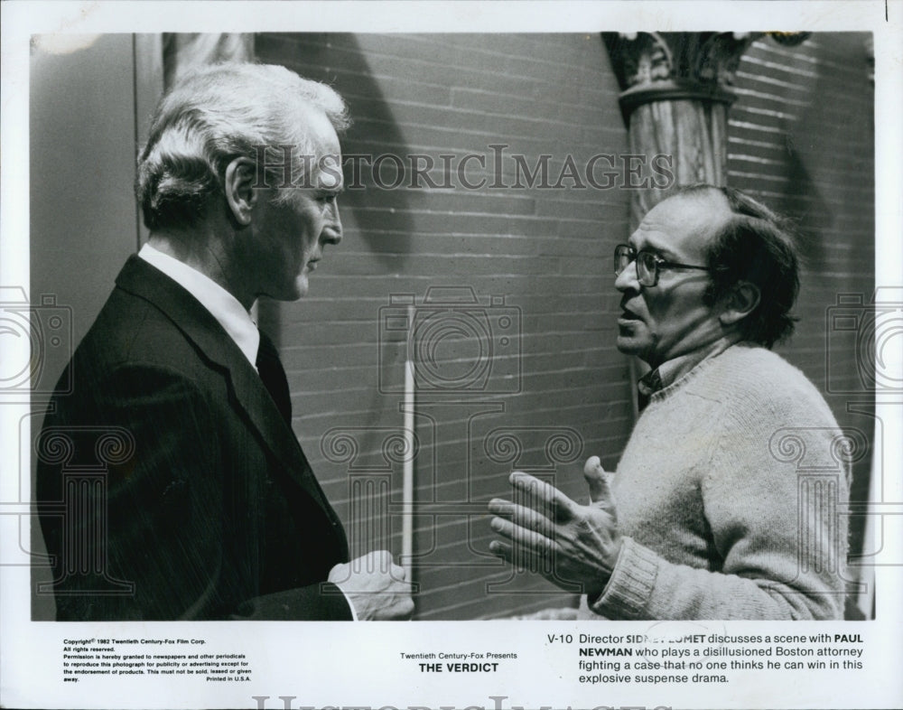 1982 Press Photo Paul Newman Actor THE VERDICT - Historic Images