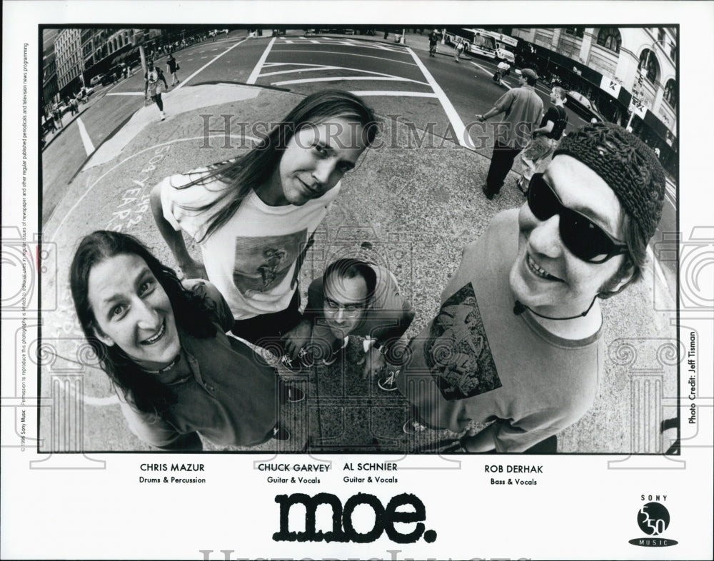 1998 Press Photo Mazur, Garvey, Schnier and Derhak of &quot;Moe&quot; - Historic Images