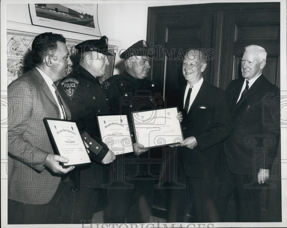 1968 U Gntile,MDC officers WE Gullage,WJ Harvey,& H Whitmore Jr - Historic Images