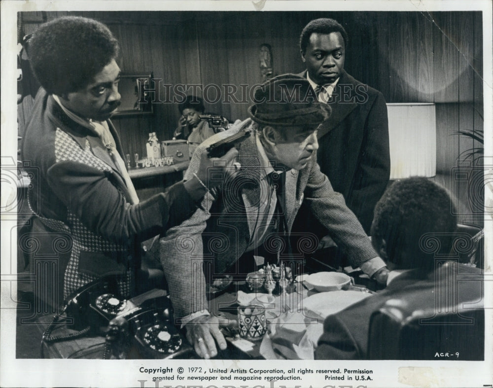 1972 Press Photo &quot;Across 110th street&quot; G Lewis,A Quinn &amp; Y Kotto - Historic Images