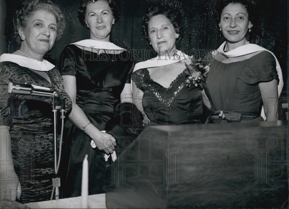 1959 Press Photo Mrs. L. Kramer, Mrs. I. Abrams, Mrs. Michaels, Mrs. Schneider - Historic Images