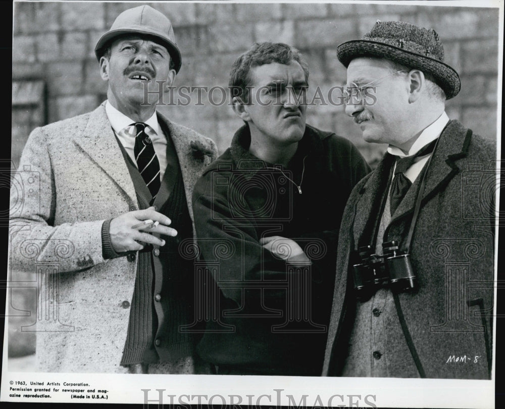 1963 Press Photo T. Thomas, B. Cribbins, David Kossoff &quot;The Mouse on the Moon&quot; - Historic Images