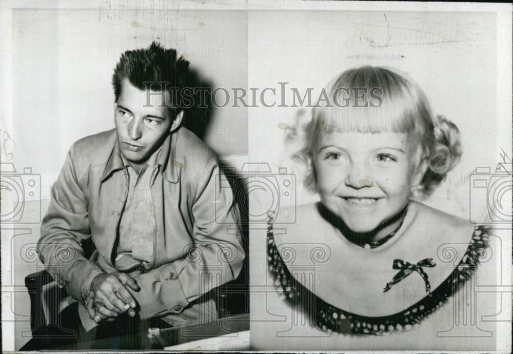 1955 Press Photo Robert Kracker 20yr old former Marine kidnaped Cynthia Hardacre - Historic Images