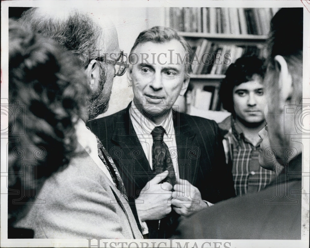 Press Photo Superior Court Judge Robert Bonin and Gore Vidal - Historic Images