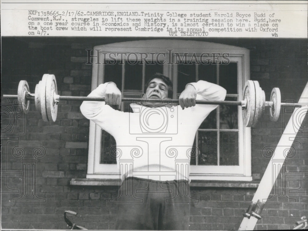 1962 Trinity College student Harold Boyce Budd - Historic Images