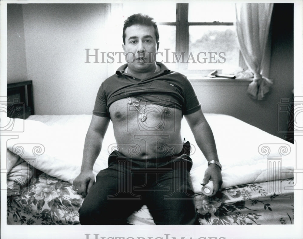 1996 Press Photo Eddie Makdessi, shooting victim - Historic Images