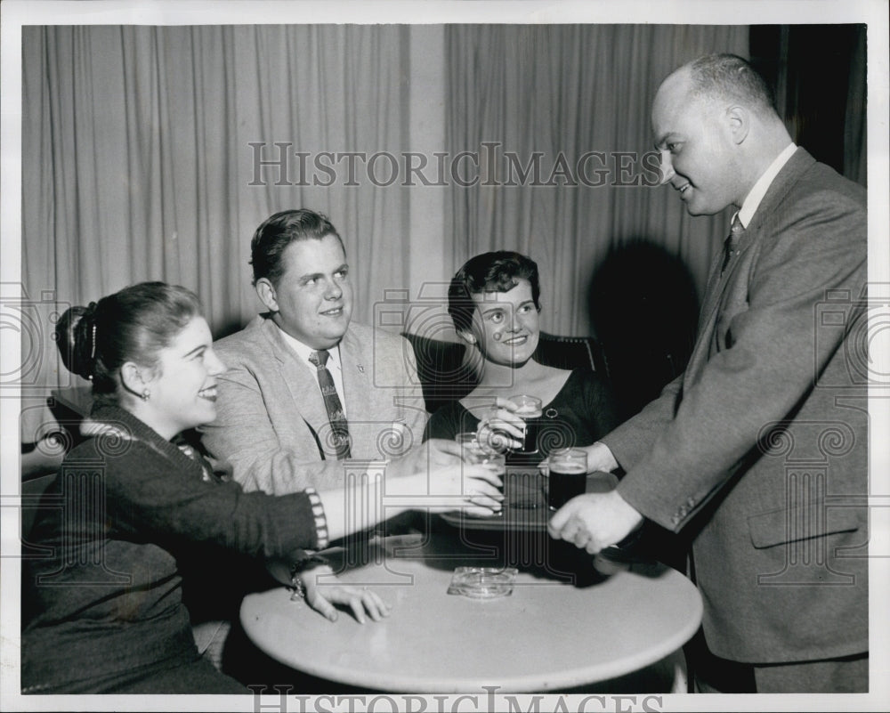 1958 Jason Hoffman and officer of Retarded Children - Historic Images