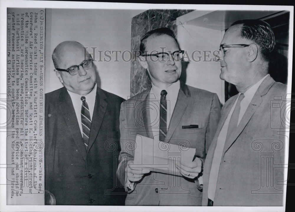 1965 Press Photo John H Reed and W Bartlett Cram &amp; SK Higgins - Historic Images