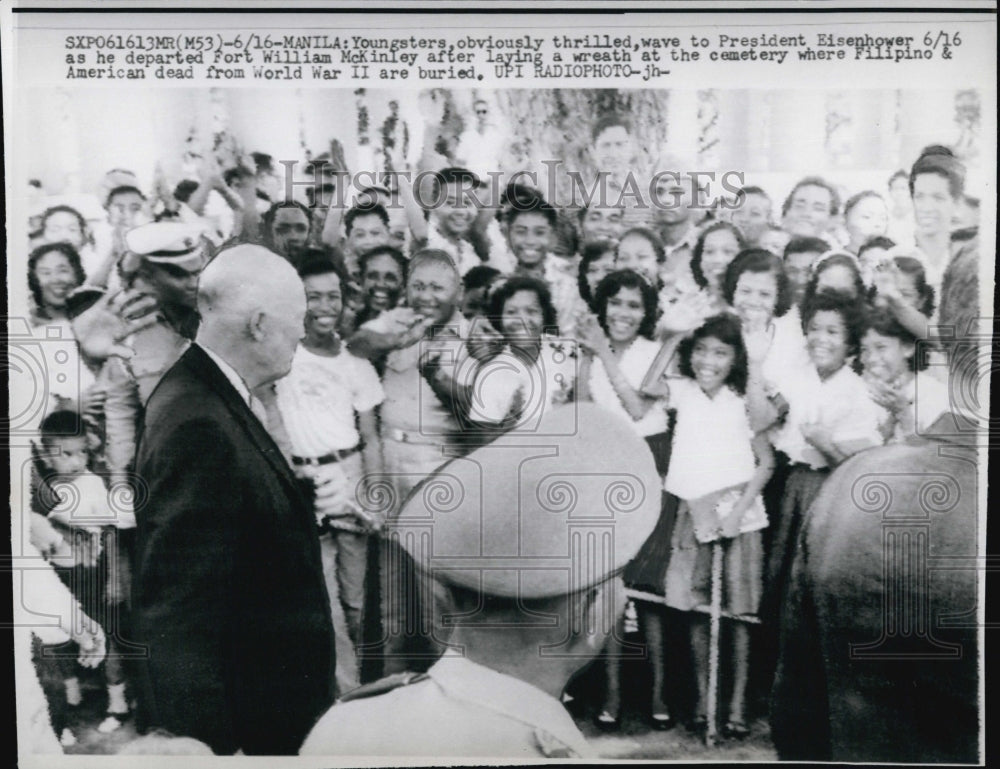 1960 Press Photo President Eisenhower - Historic Images
