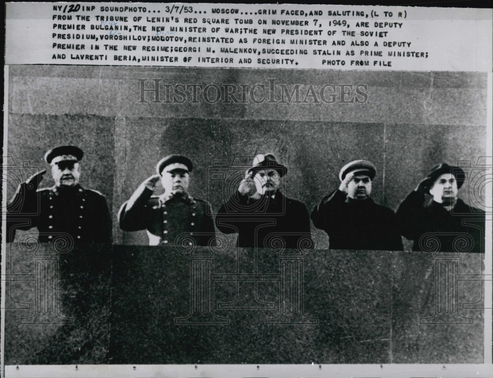 1953 Deputy Premier Bulganin, the new President - Historic Images