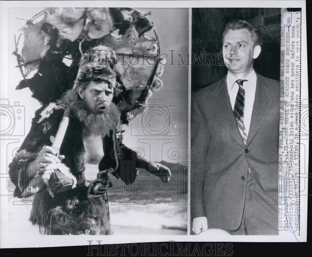 1955 Press Photo Irish Actor Dan O&#39;Herlihy Academy Award Nominee - Historic Images