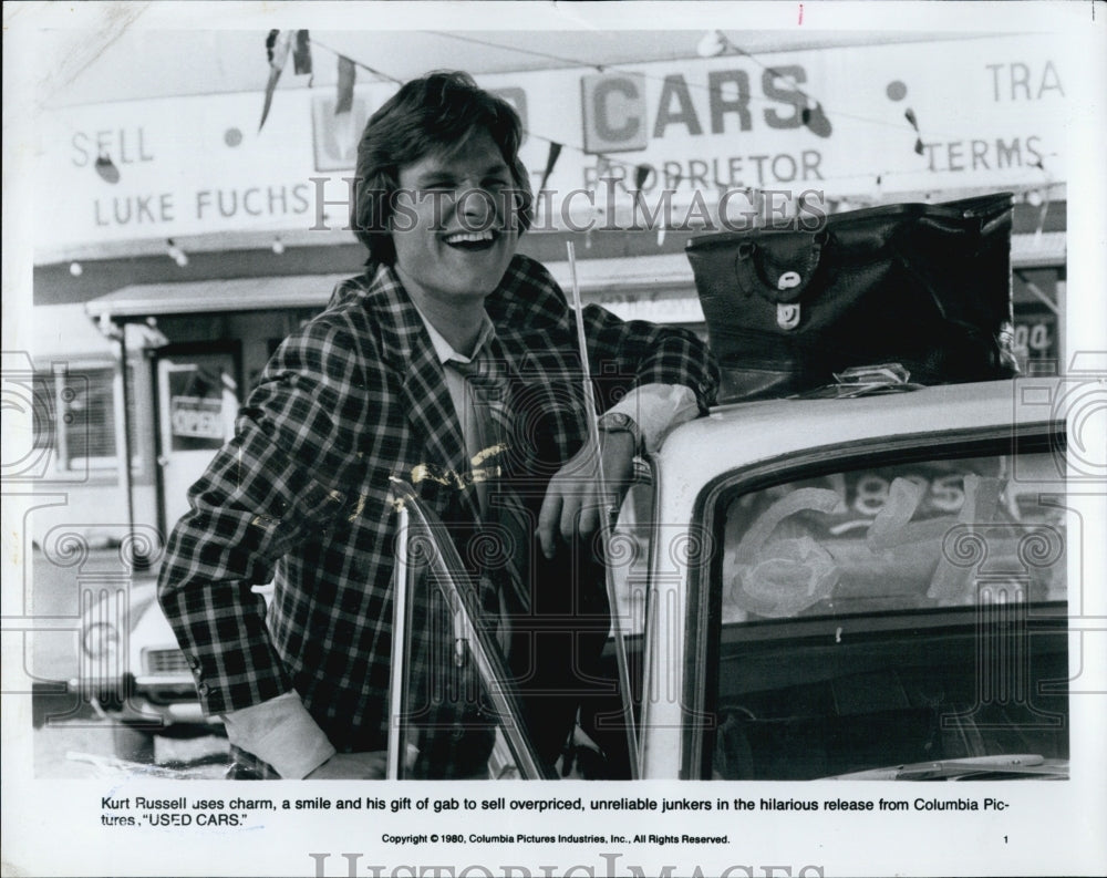 1980 Press Photo Kurt Russell In Scene From Used Cars - Historic Images