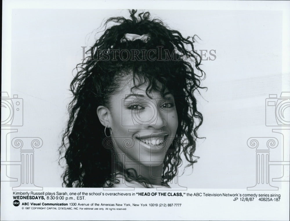 1990 Press Photo Kimberly Russell in &quot;Head of the Class&quot; - Historic Images