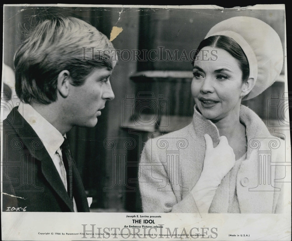 1968 Press Photo John Leyton And Jennifer Jones Star In The Idol - Historic Images