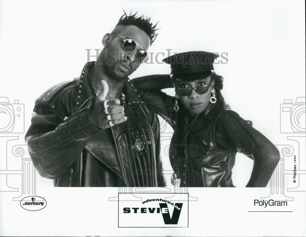 1990 Press Photo Music group Adventures of Stevie V - Historic Images