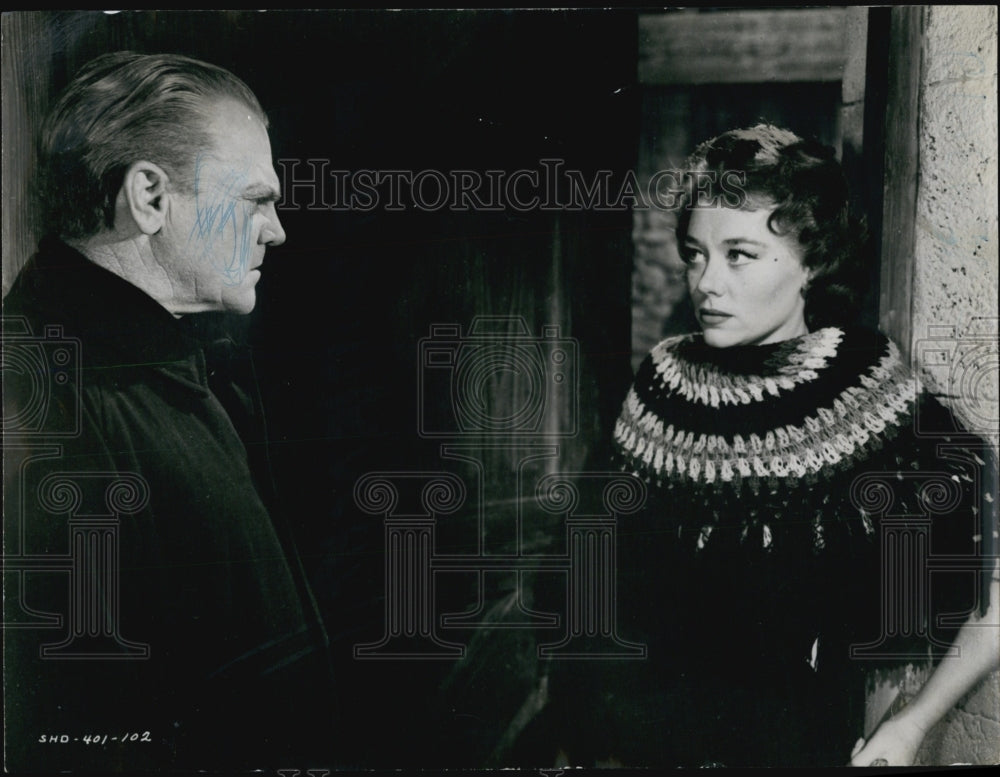 1959 Press Photo James Cagney & Glynis Johns in "Shake Withthe Devil" - Historic Images