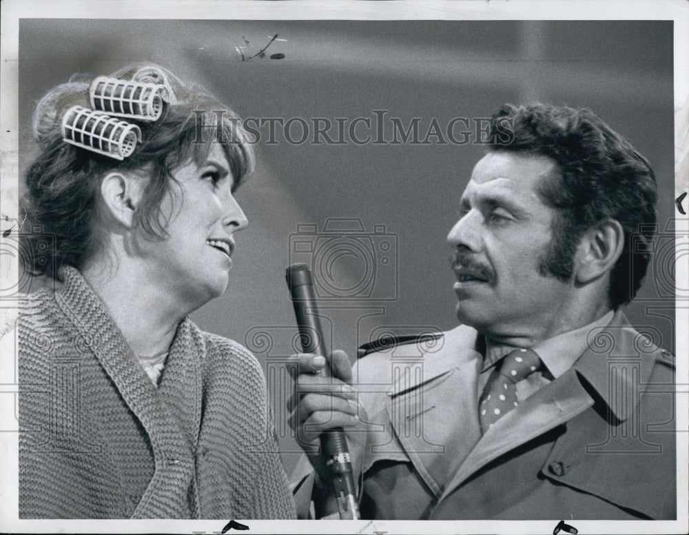 1970 Press Photo Anne Meara & Jerry Stiller on "The Ed Sullivan Show" - Historic Images