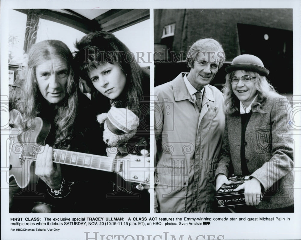 Press Photo Emmy winning Comedian Tracey Ullman Michael Palin - Historic Images