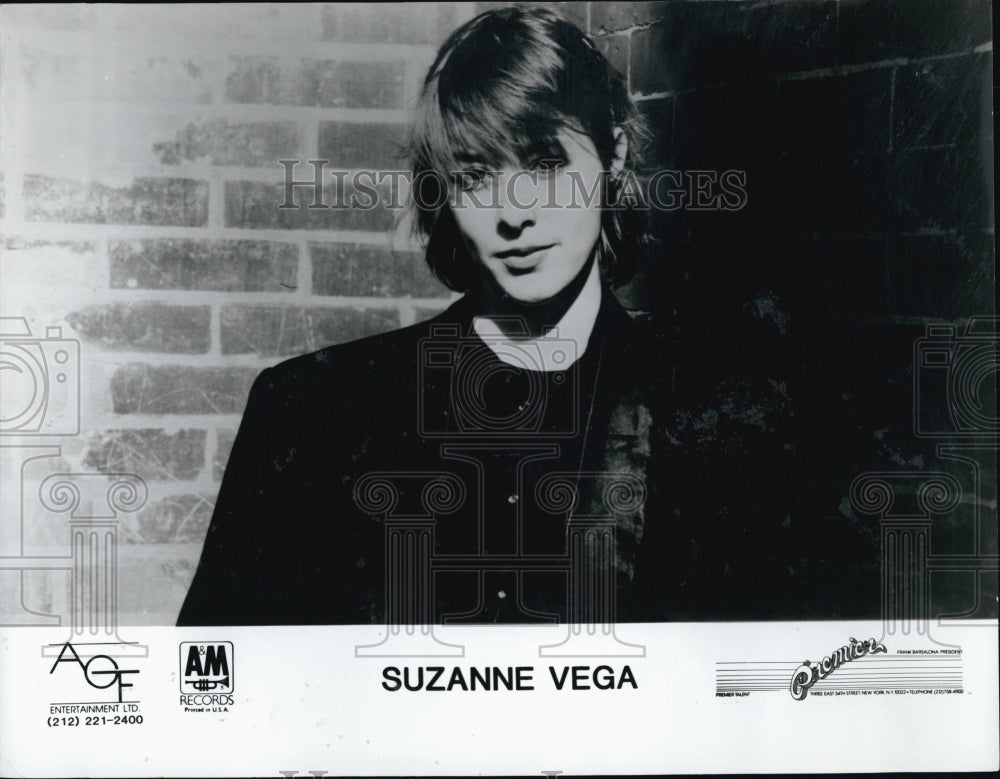 1992 Press Photo Suzanne Vega on A M Records - Historic Images