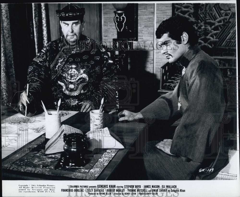 1965 Press Photo Stephen Boyd in "Ghenghis Khan" - Historic Images